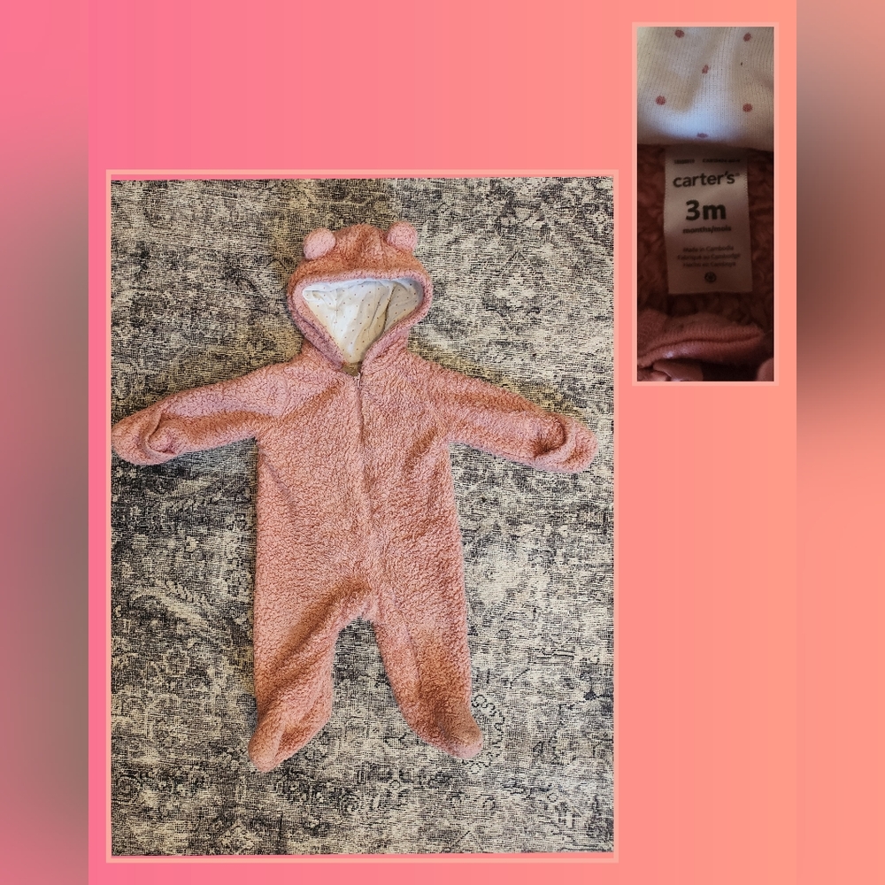Carters 3M Bodysuit Snowsuit Outerwear Snow Pants Infant Baby Clothes $15